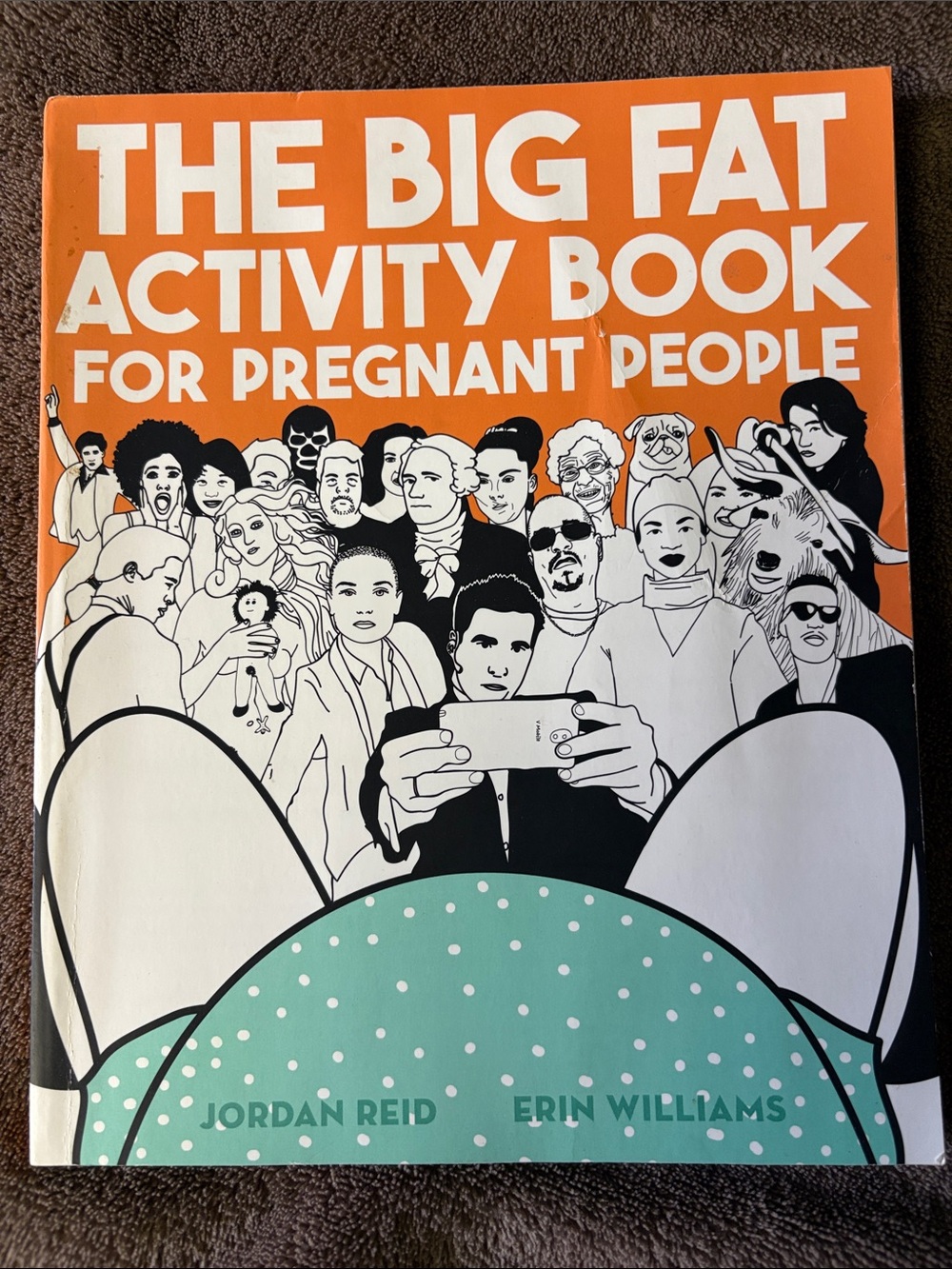 The Big Fat Activity Book for Pregnant People - Orange/Cream Cover